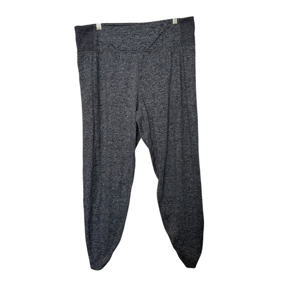 Athleta Pants - Athleta Barre Cinch Pants‎ Stretch Breathable High Rise Gray Women L Activewear